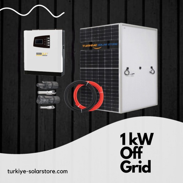 1 kW Solar Paket (Off-Grid) Güneş Enerjisi Sistemi